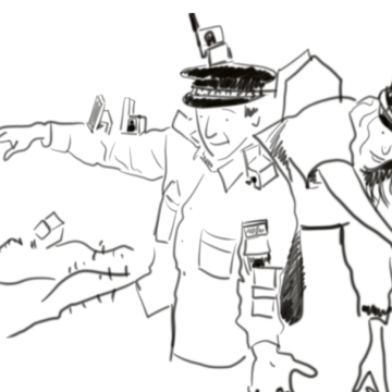 Horizons Miniatures &#8211; dessin à 2 @Cie Les Barbaries