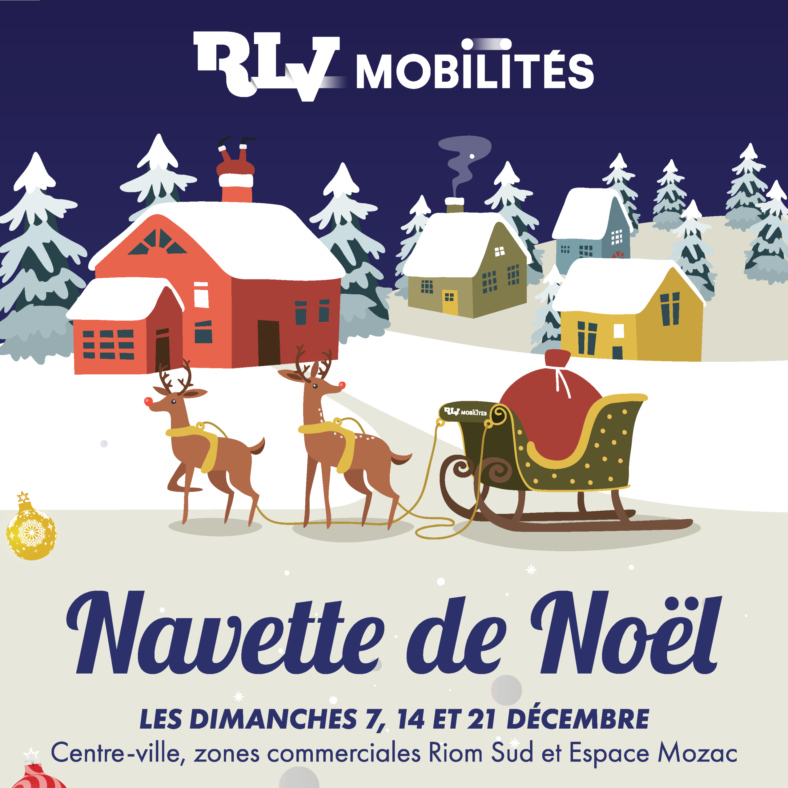 Navette de Noël carré